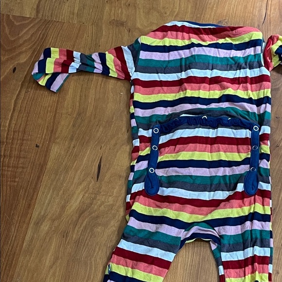 Kickee pants Vibrant Striped Kids Footie Pajamas - Picture 10 of 11